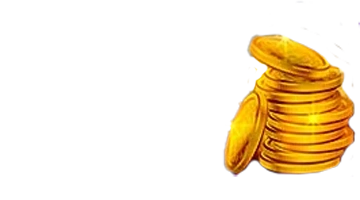 Изображение стопки золотых монет, представляющее бонус кэшбэка в Казино Виваро.